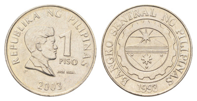 Филиппины 1 песо (писо) 2003 KM 269 медно-никель 4666-657