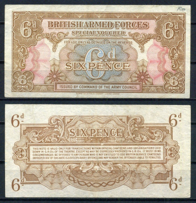 Великобритания 6 пенсов ND (1946)  Pick M10 a   бумага   7221-23-2-2
