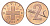Швейцария 2 раппена 1970 KM 47 бронза UNC 4705-1216