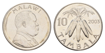Малави 10 тамбал 2003 KM 27 сталь плакированная никелем UNC 23-1356