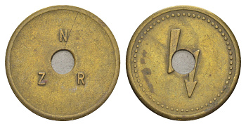 Нидерланды жетон-гиря ND диаметр 25,9 мм, вес 6,2 гр латунь 4171-957