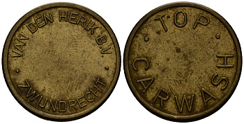 Нидерланды жетон ND жетон для мойки - Van den Herik B.V латунь 4167-427