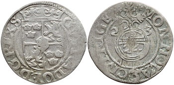 Ливония, Рига 1/24 талера 1623 Густав II Адольф KM 10 серебро    1530-412