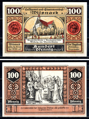 Вильснак (Пруссия, Бранденбург) 100 пфеннигов 1922 2193-48-2-1