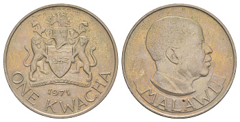 Малави 1 квача 1971 KM 12 медно-никель 1521-1432