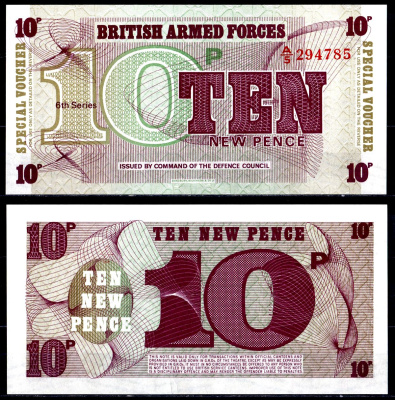 Великобритания 10 пенсов ND (1972) Pick M45a бумага UNC (пресс) 6278-48-1-2