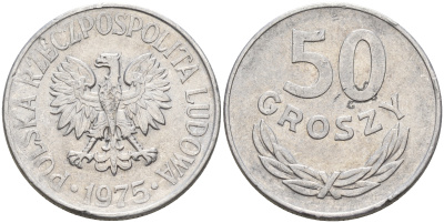 Польша 50 грошей 1975 Кремница KM 48.1 алюминий    4161-134