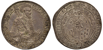 Трансильвания 1 талер 1684 Михаель Апафи (1661-1690), экземпляр с аукциона Kuenker № 127, 2008 год Dav. 4820, Resch 255 серебро 10-002-22