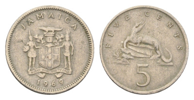Ямайка 5 центов 1969 KM 46 медно-никель 4664-741