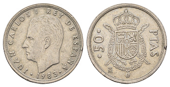 Испания 50 песет 1983 Хуан Карлос I (1975-2014) KM 815 медно-никель 4137-1033
