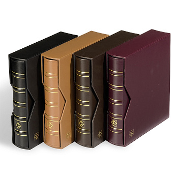 Альбом OPTIMA Classic-Leder кожаный c защитной кассетой, без листов. Светло-коричневый, Leuchtturm. 341938