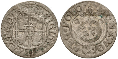 Польша 3 полкера (3 полторака - 1 крейцер) 1622 Сигизмунд III Ваза (1587-1632) Gorecki B.22 серебро 4158-1253