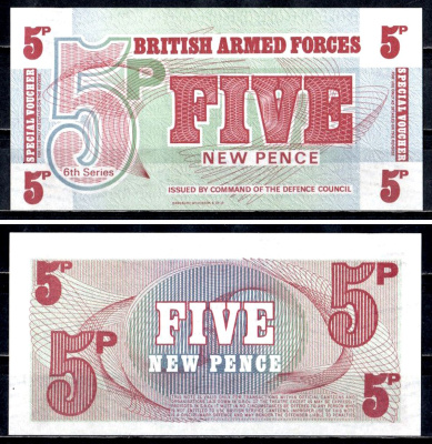 Великобритания 5 новых пенсов ND (1972) Pick M 47 бумага UNC (пресс) 6312-5-1-1