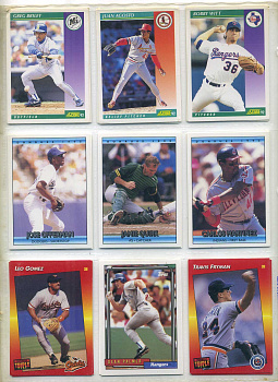 США КАРТОЧКИ БЕЙСБОЛЬНЫЕ 9 штук разных 7501-50