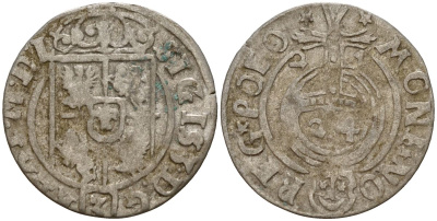 Польша 3 полкера (3 полторака - 1 крейцер) 1621 Сигизмунд III Ваза (1587-1632) Gorecki B.21 серебро 4158-835