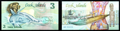 Острова Кука 3 доллара 1992 6-й Фестиваль тихоокеанских искусств на Раротонге Pick 6 бумага UNC (пресс) 8608-26-2-2