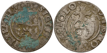 Польша 3 полкера (3 полторака - 1 крейцер) 1624 Сигизмунд III Ваза (1587-1632) Gorecki B.24, KM 41 серебро 4160-137