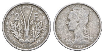 Французская Западная Африка 2 франка 1948 KM 4 алюминий 4150-1146