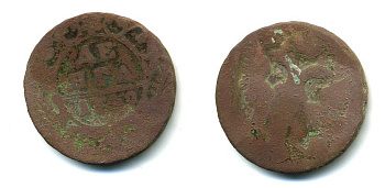 РОССИЯ 1 ДЕНЬГА 1760 53-455