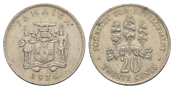 Ямайка 20 центов 1976 ФАО - Давайте производить больше еды KM 69 медно-никель 4641-815