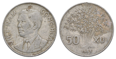 Южный Вьетнам 50 су 1963 KM 6 алюминий 4159-1036