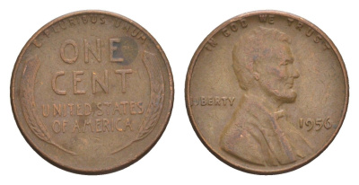 США 1 цент 1956 KM 132 бронза 4644-564