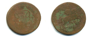 РОССИЯ 1 КОПЕЙКА 1759 медь 61-832