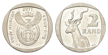 ЮАР 2 ранда 2011 KM 505 медь плакированная никелем 4628-322