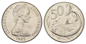 Острова Кука 50 центов 1983 KM 6.1 медно-никель UNC 4185-1144