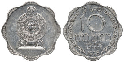 Шри-Ланка 10 центов 1978 KM 140 a алюминий 4118-457