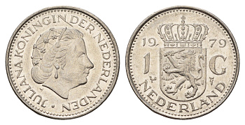 Нидерланды 1 гульден 1979 Юлиана (1948-1980) KM 184a никель 3336-835