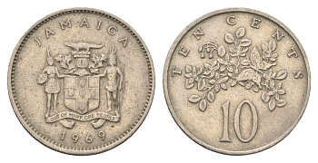 Ямайка 10 центов 1969 KM 47 медно-никель 4663-931
