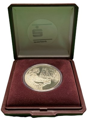 Нидерланды 2 1/2 экю 1990 богослов Герт Гроте, в оригинальной коробке  медно-никель  PROOF  7-5-4-19