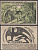 Росток 1 марка 1922 Grabowski 1137.1d бумага UNC (пресс) 2193-45-1-2