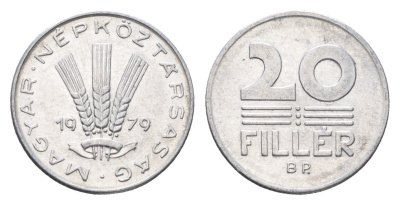 Венгрия 20 филлеров 1979 BP KM 573 алюминий 4664-1145