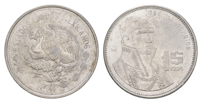 Мексика 1 песо 1984 Mo KM 496 медно-никель UNC 4637-616