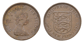 Джерси 1/2 пенни 1971 Елизавета II (1952-2022) KM 29 бронза 4690-237
