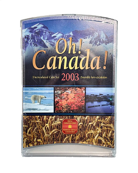 Канада набор из 7 монет (1, 5, 10, 25 и 50 центов; 1 доллар) 2003 Oh! Canada, в оригинальной упаковке KM 289, 182, 183, 184, 290, 186 и 270 UNC 7-7-13