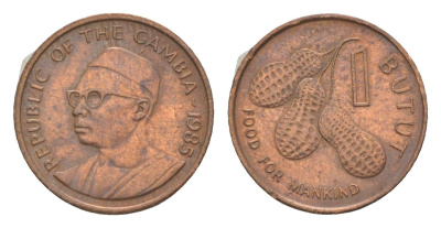 Гамбия 1 бутут 1985 ФАО - Еда для человечества KM 14 бронза 4643-624