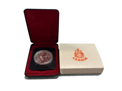 Канада 1 доллар 1978 XI игры содружества в Эдмонтоне, в оригинальном упаковке KM 121 серебро BU 1-4-2-21