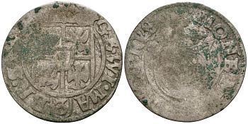 Бранденбург-Пруссия 3 полкера (3 полторака - 1 крейцер) ND (1624-1635) KM 116 серебро 4158-1126