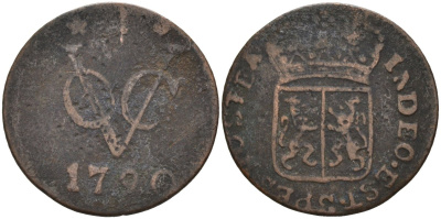 Нидерландская Восточная Индия, Гельдерланд (Gelderland) 1 дуит 1790 KM 50.2 медь 4577-114