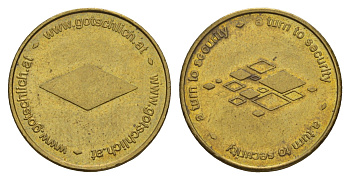 Австрия, Вена жетон для турникета Gotschlich диаметр 23 мм, вес 5 гр латунь aUNC 4656-347