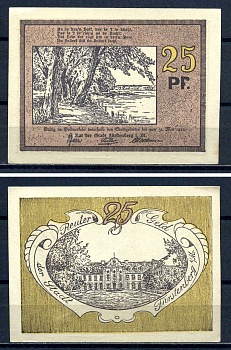 Фюрстенберг (Ме?кленбург-Стрелиц) 25 пфеннигов 1922 бумага aUNC 7556-23-1-2