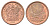 ЮАР 2 цента 1994 орел с рыбой KM 133 сталь плакированная медью UNC 4696-942