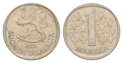 Финляндия 1 марка 1985 KM 49a медно-никель 4648-553