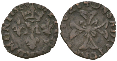 Франция 1 лиард 1621 Мария де Бурбон (1608-1627) KM A22 серебро 441-1212