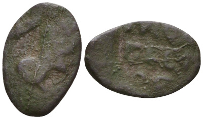 Великое княжество Московское пуло 1520-1584 Василий III Иванович или Иван IV Васильевич, ПОУЛО МОСКОВЬСКОЕ/сирена Гулецкий/Петрунин 3315 медь 262-1645