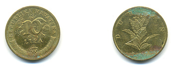 Хорватия 10 лип 2007 табак обыкновенный, легенда на хорватском KM 6 сталь плакированная латунью 176-723