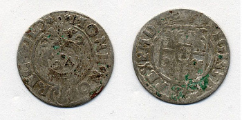 ПОЛЬША 3 ГРОША 1622 СЕРЕБРО 41-845